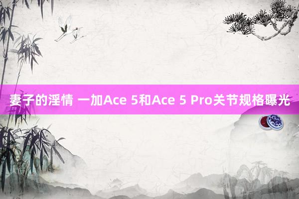 妻子的淫情 一加Ace 5和Ace 5 Pro关节规格曝光