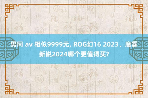 男同 av 相似9999元， ROG幻16 2023、魔霸新锐2024哪个更值得买?