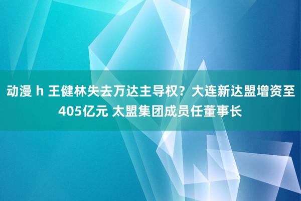 动漫 h 王健林失去万达主导权？大连新达盟增资至405亿元 太盟集团成员任董事长