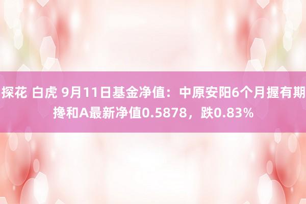 探花 白虎 9月11日基金净值：中原安阳6个月握有期搀和A最新净值0.5878，跌0.83%