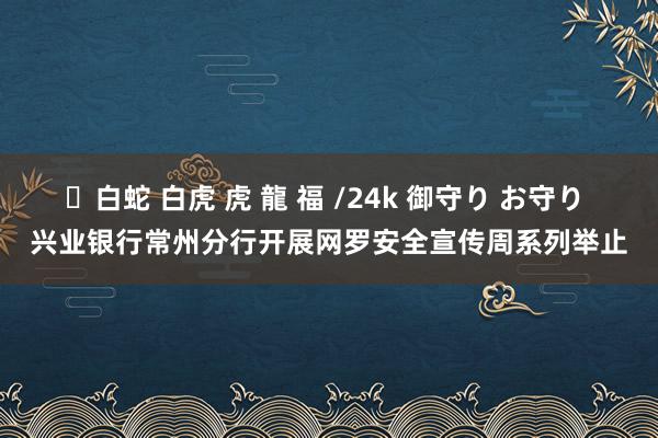 ✨白蛇 白虎 虎 龍 福 /24k 御守り お守り 兴业银行常州分行开展网罗安全宣传周系列举止