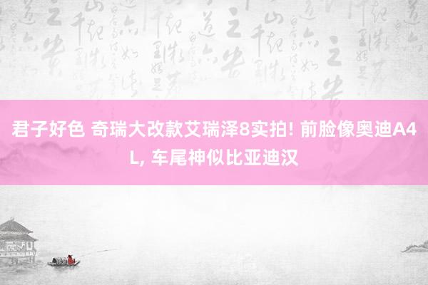 君子好色 奇瑞大改款艾瑞泽8实拍! 前脸像奥迪A4L， 车尾神似比亚迪汉